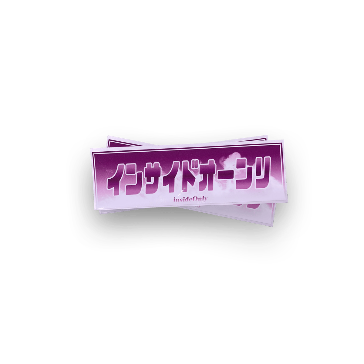 iO Pink Drift Slap Sticker ▭ڪ | INSIDEONLY